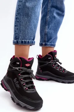 Discount Lee Cooper Damskie Buty Trekkingowe Trapery LCJ-23-01-2020L Czarne