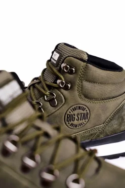 Outlet Big Star Shoes Damskie Buty Trekkingowe Big Star Khaki GG274617