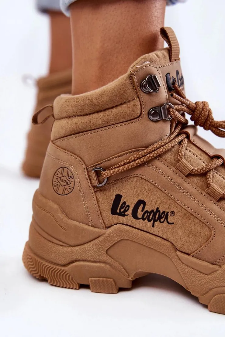 Lee Cooper Trekkingowe Damskie|Damskie Trapery*Damskie Buty Trekkingowe Trapery LCJ-22-31-1442 Brązowe