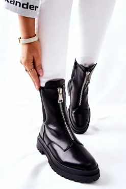 Damskie Buty damskie Vinceza Damskie Ciepłe Botki Czarne Assuh