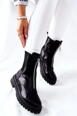 Damskie Buty damskie Vinceza Damskie Ciepłe Botki Czarne Assuh