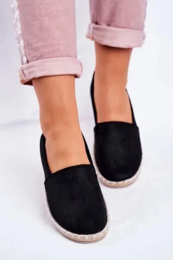 Damskie Evento Damskie Espadryle Wsuwane Czarne Lapu Lapu