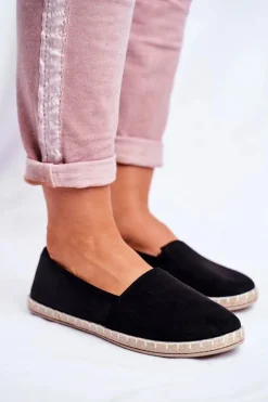 Damskie Evento Damskie Espadryle Wsuwane Czarne Lapu Lapu