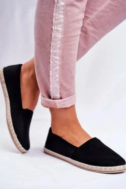 Damskie Evento Damskie Espadryle Wsuwane Czarne Lapu Lapu