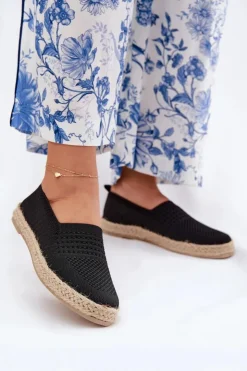 Sale Buty damskie Vinceza Damskie Espadryle Z Plecionką Vinceza 13624 Czarne Czarny