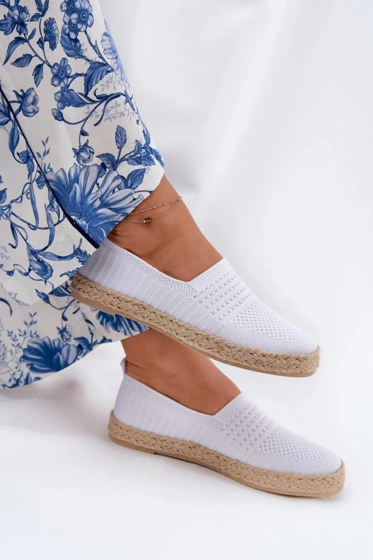 Damskie Buty damskie Vinceza Damskie Espadryle Z Plecionką Vinceza 13624 Białe