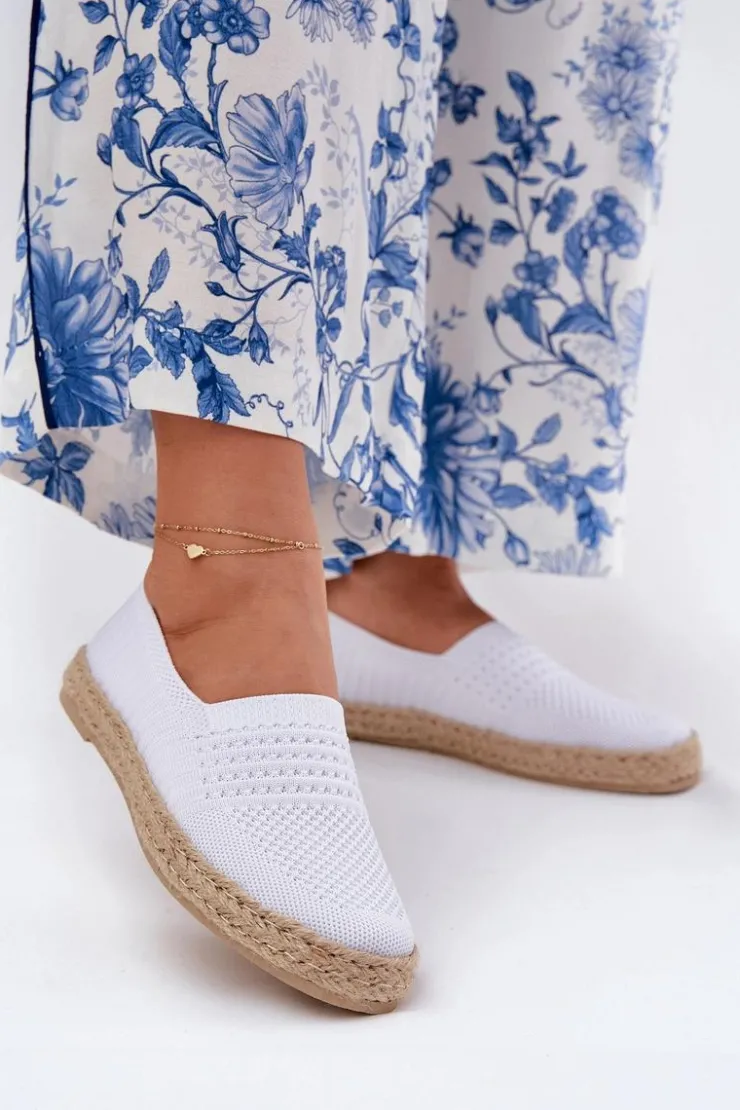 Damskie Buty damskie Vinceza Damskie Espadryle Z Plecionką Vinceza 13624 Białe