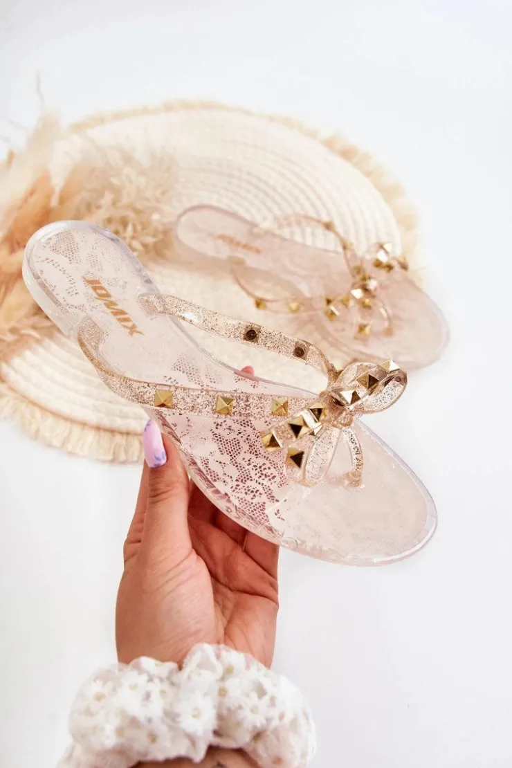 Boto Klapki Damskie Japonki*Damskie Gumowe Klapki Japonki Nude Monise