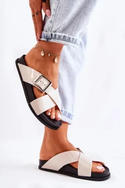 Damskie ZAXY Damskie Gumowe Klapki JJ285057 Białe