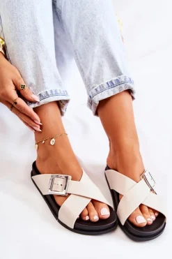 Damskie ZAXY Damskie Gumowe Klapki JJ285057 Białe