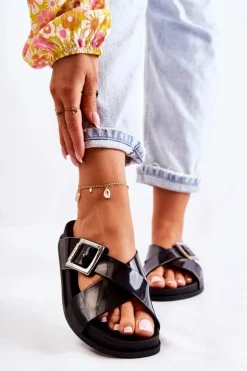 ZAXY Klapki Damskie Klasyczne*Damskie Gumowe Klapki JJ285058 Czarne