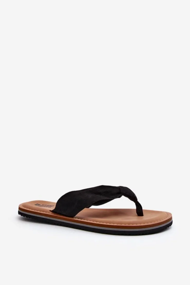 Damskie Big Star Shoes Damskie Japonki Big Star LL274625 Czarne