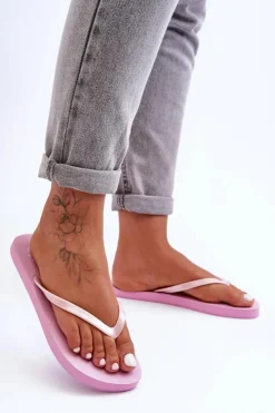 4F Klapki Damskie Japonki|Klapki Damskie Klasyczne*Damskie Japonki Klapki SS23FFLIF064-56S Różowe