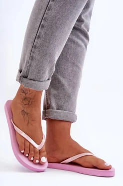 4F Klapki Damskie Japonki|Klapki Damskie Klasyczne*Damskie Japonki Klapki SS23FFLIF064-56S Różowe