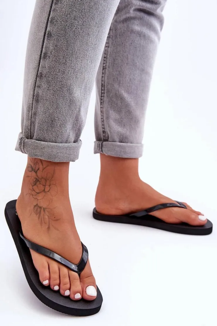 Damskie 4F Damskie Japonki Klapki SS23FFLIF064-21S Czarne