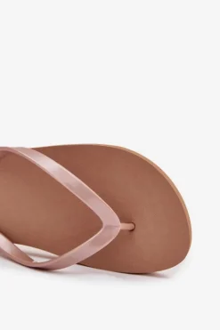 Damskie 4F Damskie Japonki Klapki MM00FFLIF018-82S Jasnobrązowe