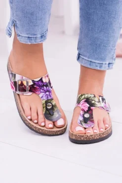 Boto Klapki Korkowe|Klapki Damskie Japonki*Damskie Japonki Klapki na Korku W Kwiaty Florines