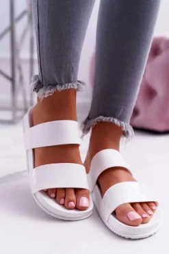 Boto Klapki Sportowe|Klapki Damskie Klasyczne*Damskie Klapki Białe Viane