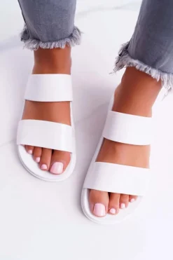 Boto Klapki Sportowe|Klapki Damskie Klasyczne*Damskie Klapki Białe Viane