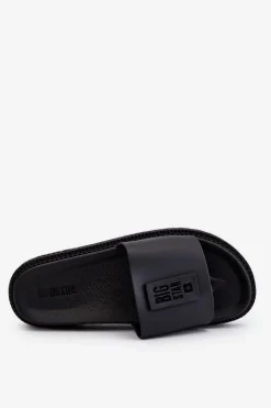 Damskie Big Star Shoes Damskie Klapki Big Star LL274429 Czarne