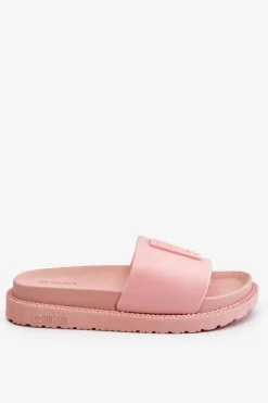 Sale Big Star Shoes Damskie Klapki Big Star LL274425 Jasnoróżowe Różowy