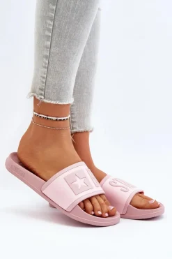 Sale Big Star Shoes Damskie Klapki Big Star NN274A647 Różowe Różowy