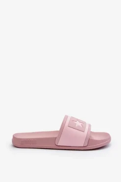 Sale Big Star Shoes Damskie Klapki Big Star NN274A647 Różowe Różowy
