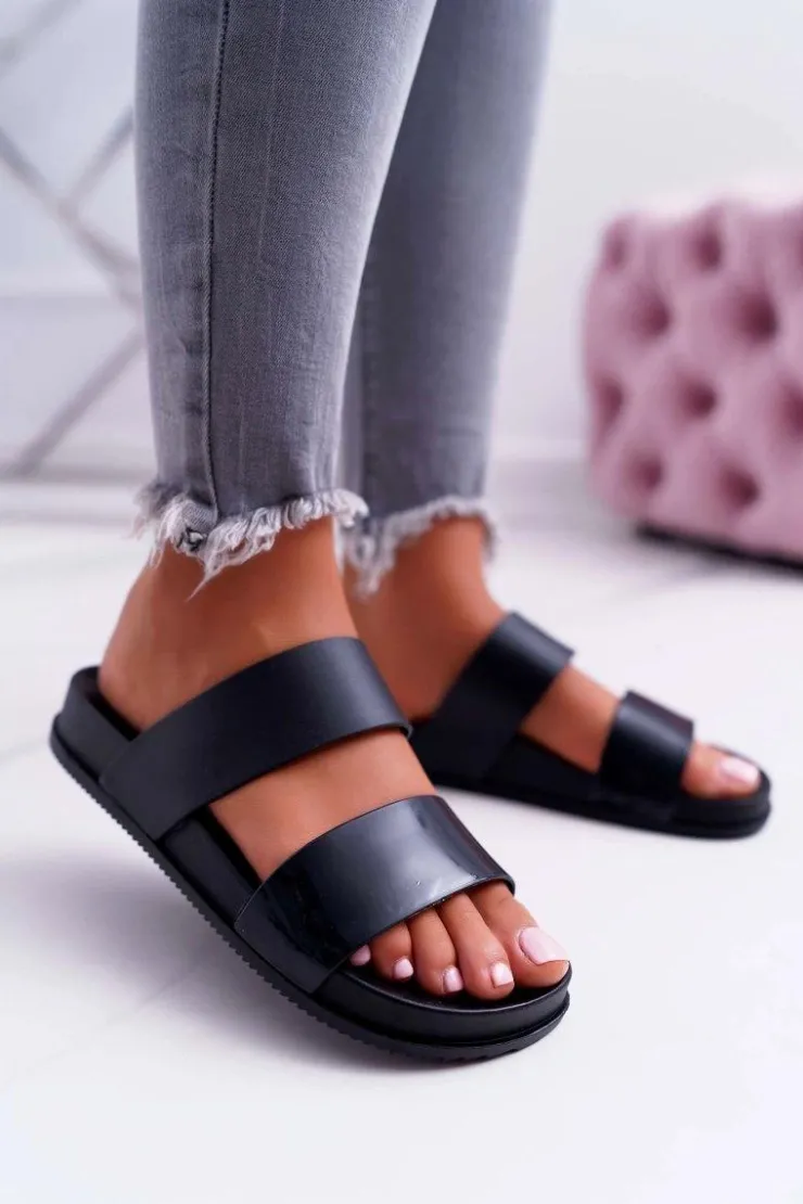 Damskie Boto Damskie Klapki Czarne Viane