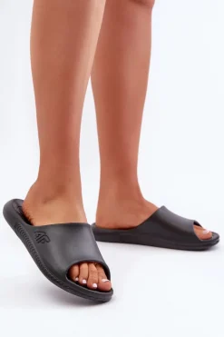 Damskie 4F Damskie Klapki MM00FFLIF093A-20S Czarne