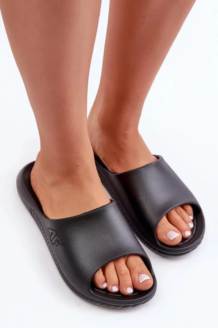 Damskie 4F Damskie Klapki MM00FFLIF093A-20S Czarne