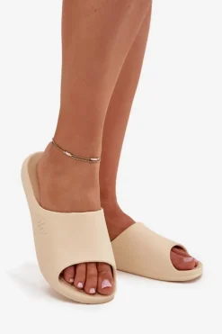 Hot 4F Damskie Klapki MM00FFLIF093A-83S Beżowe Beżowy