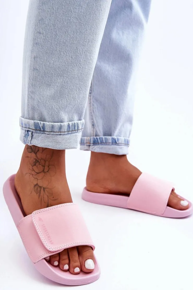 Damskie 4F Damskie Klapki SS23FFLIF070-56S Różowe