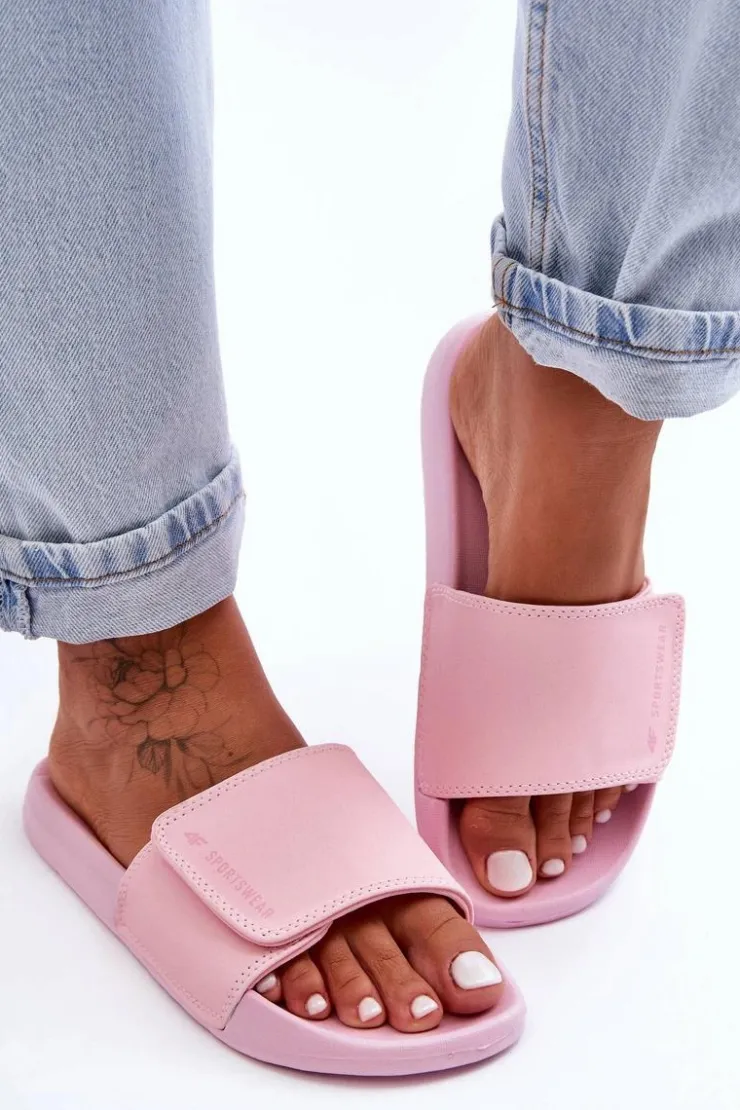 Damskie 4F Damskie Klapki SS23FFLIF070-56S Różowe