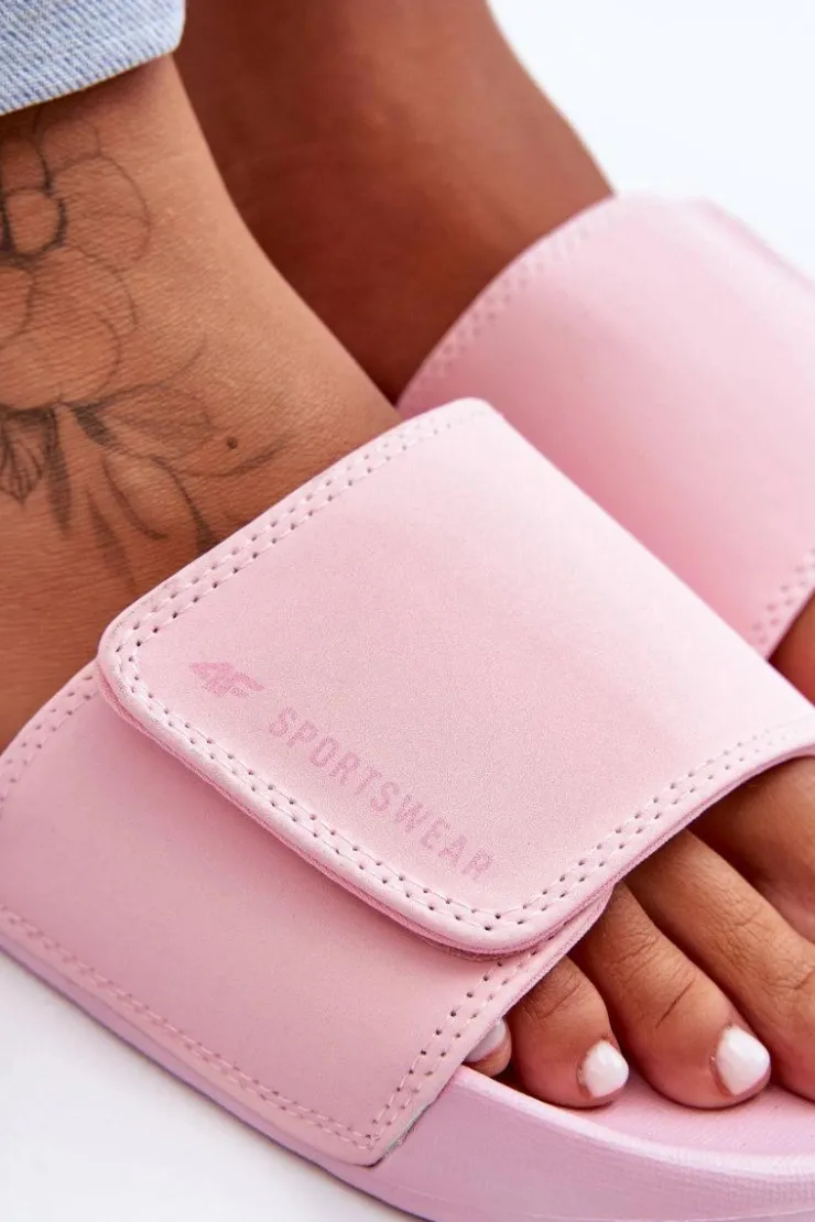 Damskie 4F Damskie Klapki SS23FFLIF070-56S Różowe