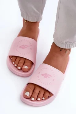 Best 4F Damskie Klapki MM00FFLIF044A-56S Różowe Różowy