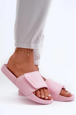 Online 4F Damskie Klapki MM00FFLIF031A-56S Jasnoróżowe Różowy