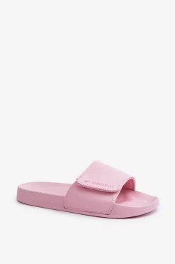 Online 4F Damskie Klapki MM00FFLIF031A-56S Jasnoróżowe Różowy