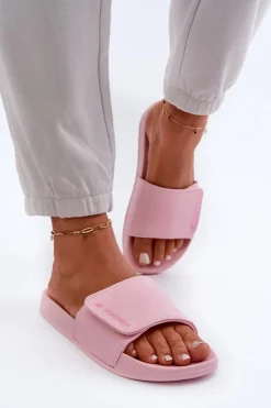 Online 4F Damskie Klapki MM00FFLIF031A-56S Jasnoróżowe Różowy