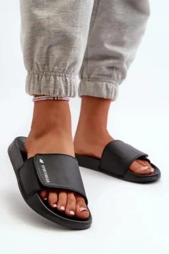 Damskie 4F Damskie Klapki MM00FFLIF031A-20S Czarne