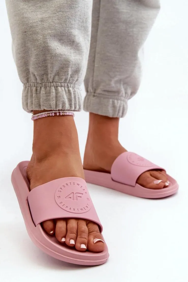 Damskie 4F Damskie Klapki MM00FFLIF045-56S Różowe