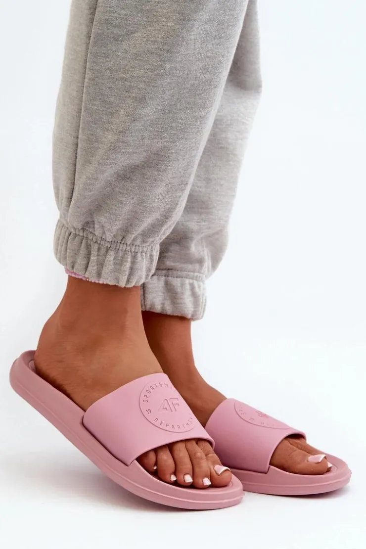 Damskie 4F Damskie Klapki MM00FFLIF045-56S Różowe