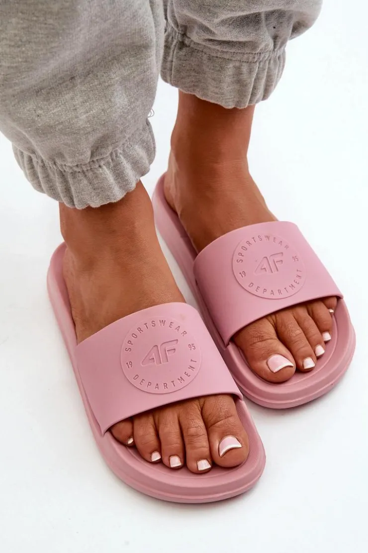 Damskie 4F Damskie Klapki MM00FFLIF045-56S Różowe
