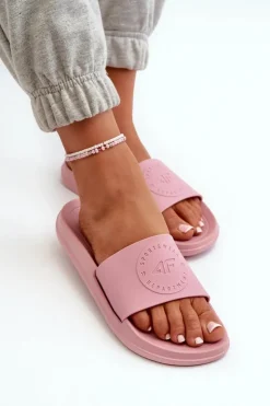 Damskie 4F Damskie Klapki MM00FFLIF045-56S Różowe