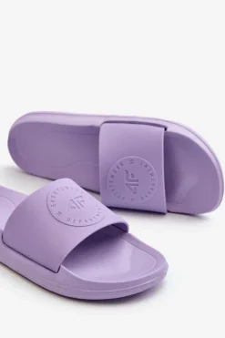 Best 4F Damskie Klapki MM00FFLIF045-52S Fioletowe Fioletowy