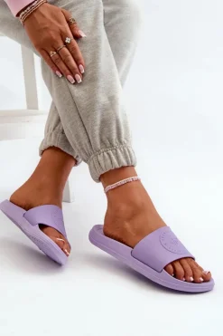 Best 4F Damskie Klapki MM00FFLIF045-52S Fioletowe Fioletowy