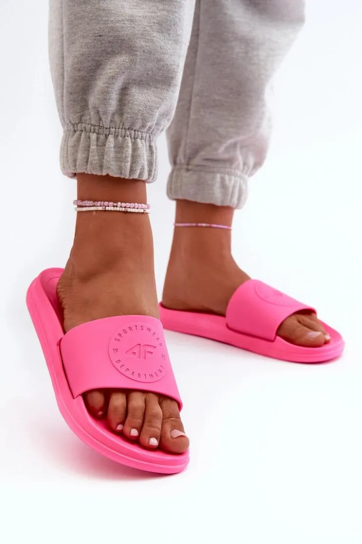 Damskie 4F Damskie Klapki MM00FFLIF045-53S Fuksja