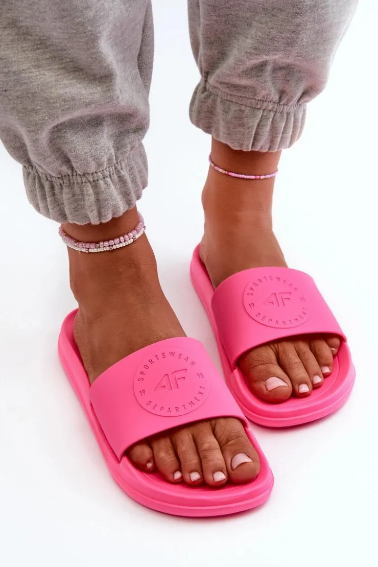 Damskie 4F Damskie Klapki MM00FFLIF045-53S Fuksja