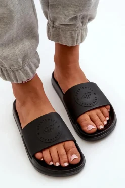 4F Klapki Sportowe|Klapki Damskie Klasyczne*Damskie Klapki MM00FFLIF045-20S Czarne Czarny