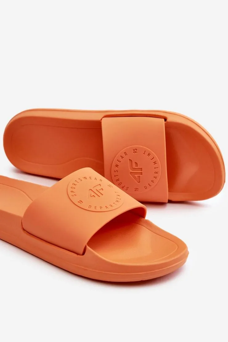 Clearance 4F Damskie Klapki MM00FFLIF045-70S Pomarańczowe Pomarańczowy