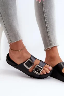 ZAXY Klapki Damskie Klasyczne*Damskie Klapki Gładkie HH285157 Czarne